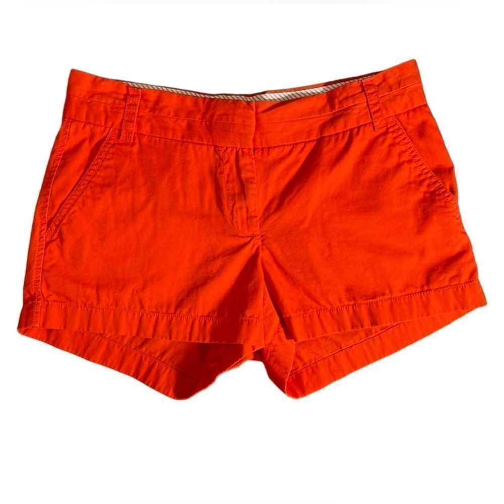 J.Crew chino shorts broken in orange size 2